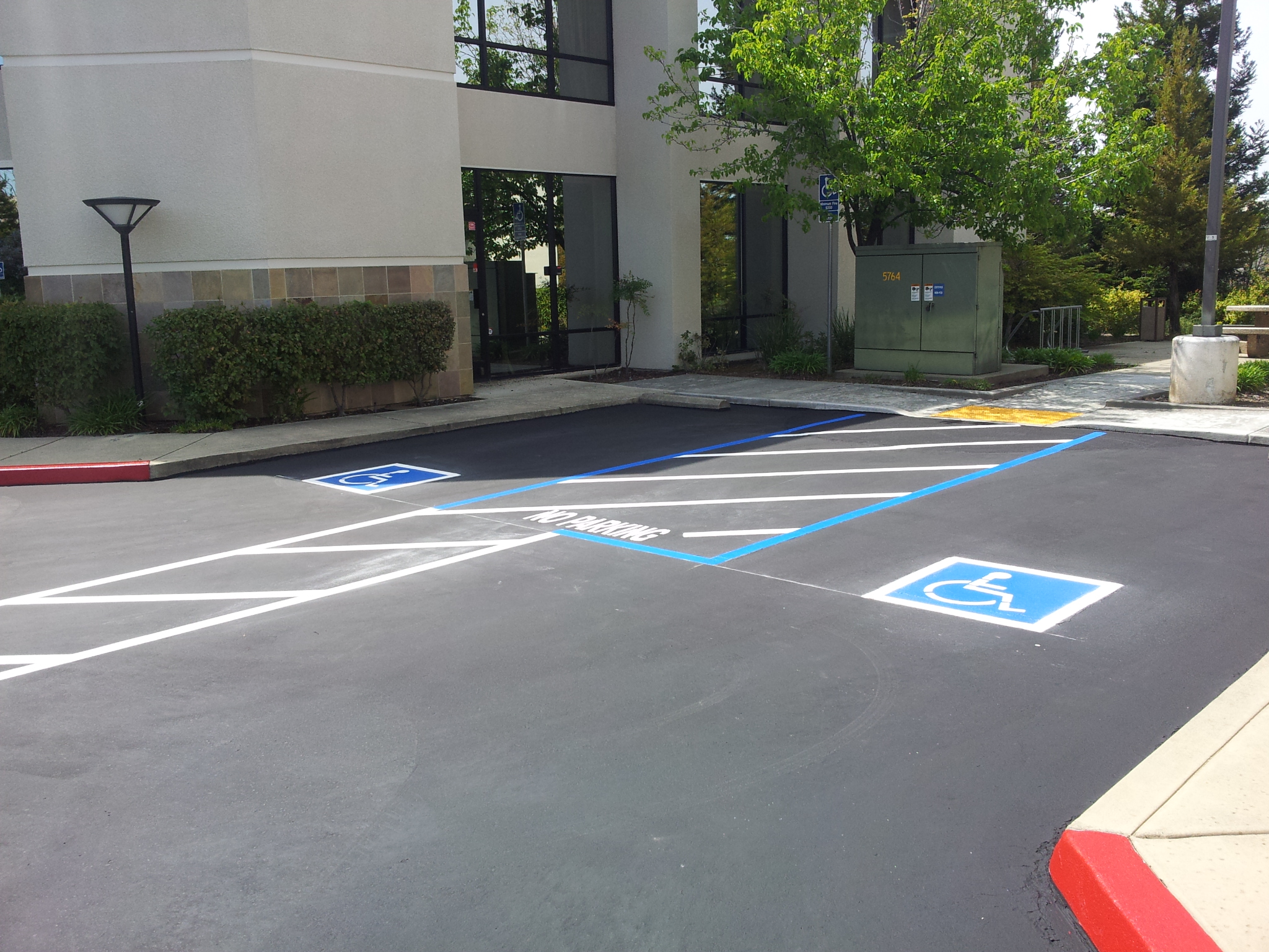 handicap parking striping