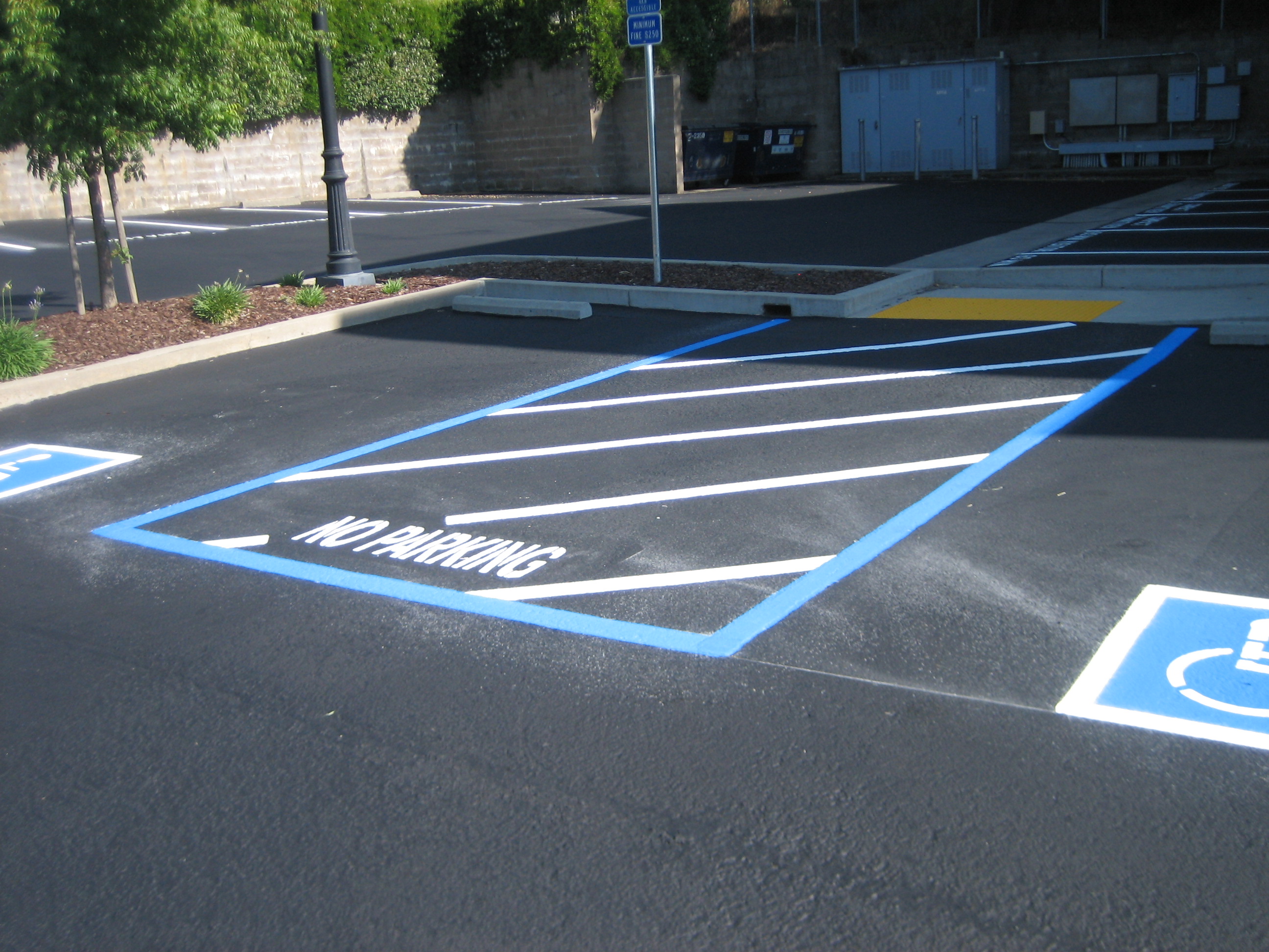 handicap parking painting