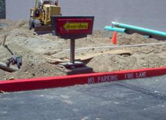 curb painting no parking fire